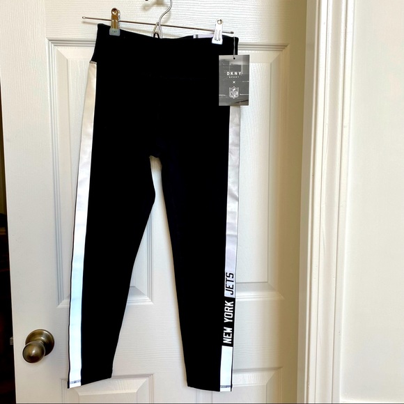 DKNY Sport NFL New York Jets High Waist Legging black size S - Picture 1 of 7